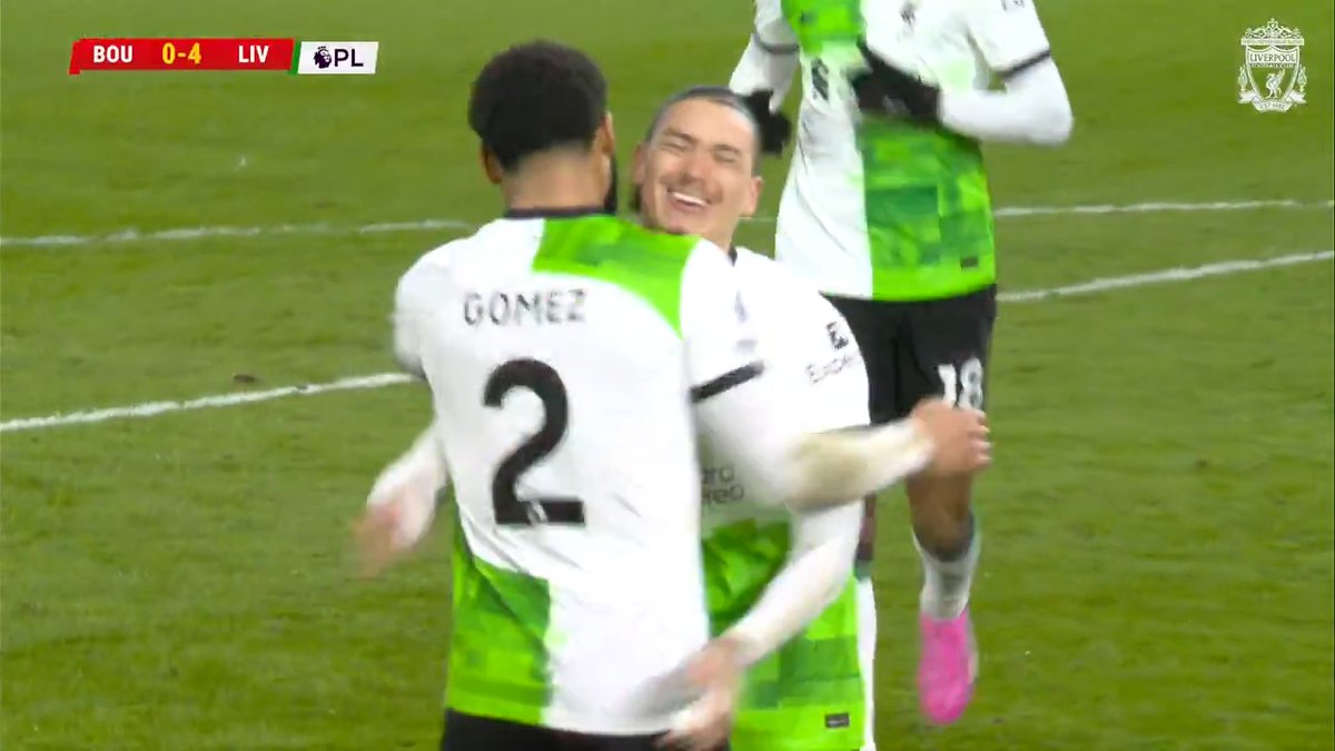 A boss 4-0 for Liverpool against Bournemouth in 2024 👌