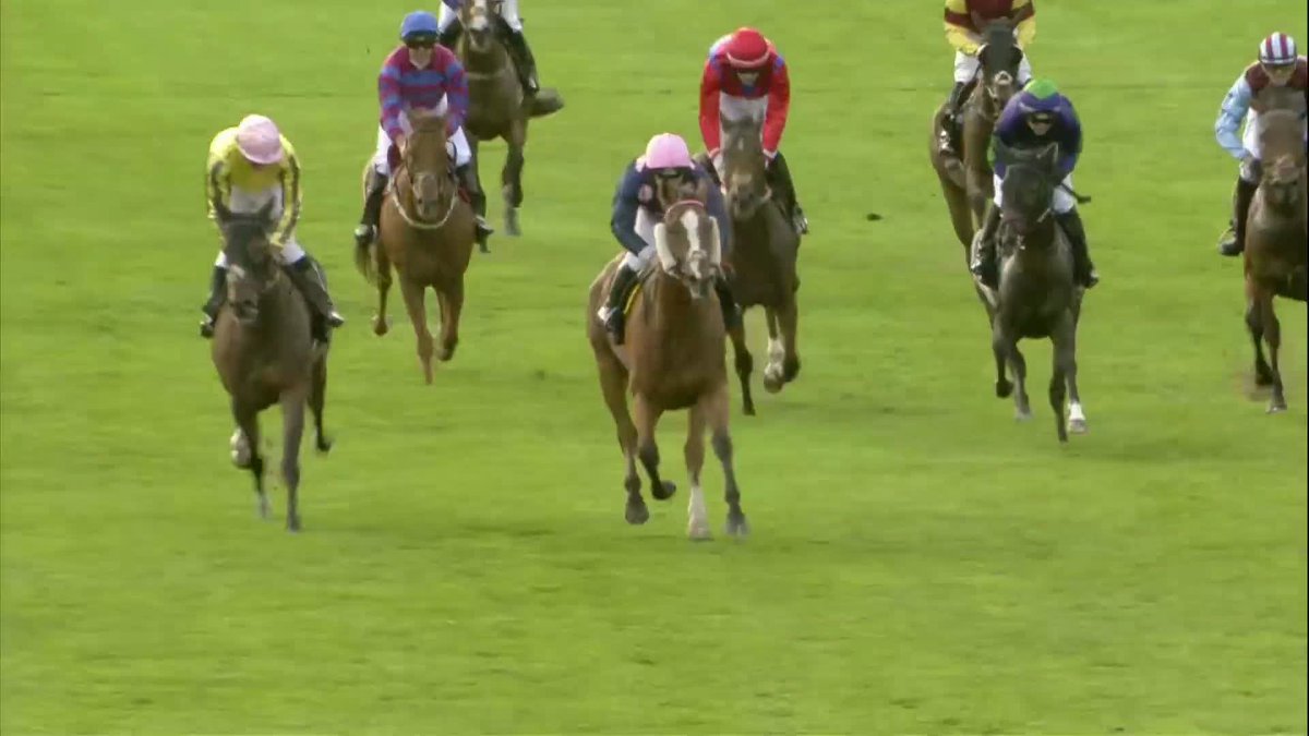 Ross Burdon steered Beauty Generation to victory in the Trainers' race at Newmarket 👇🏻