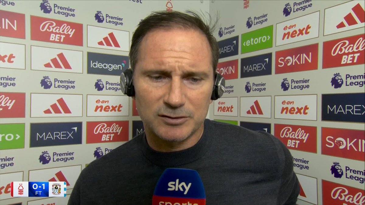 "Not everyone's a Wayne Rooney" Frank Lampard on the work that his Coventry players have put in after the win over Nottingham Forest 🫡