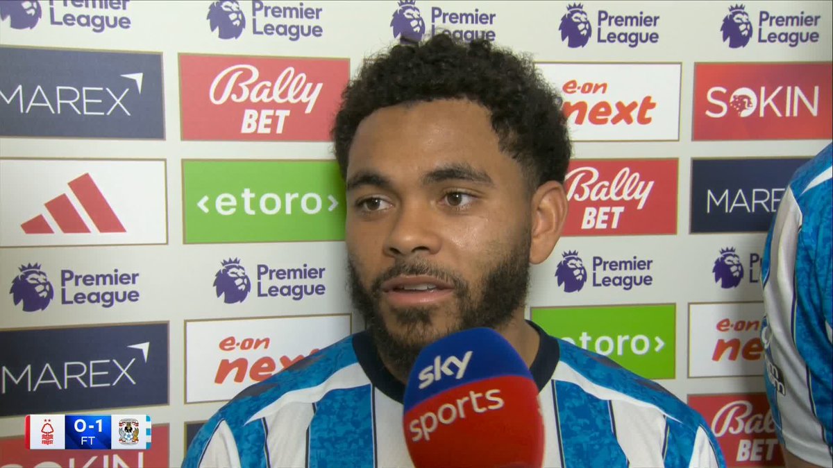 "Been waiting a while, the boys have been giving me stick for a while!" 😅 Jay Dasilva on scoring his first ever goal for Coventry and getting them the first win of the season! 😍