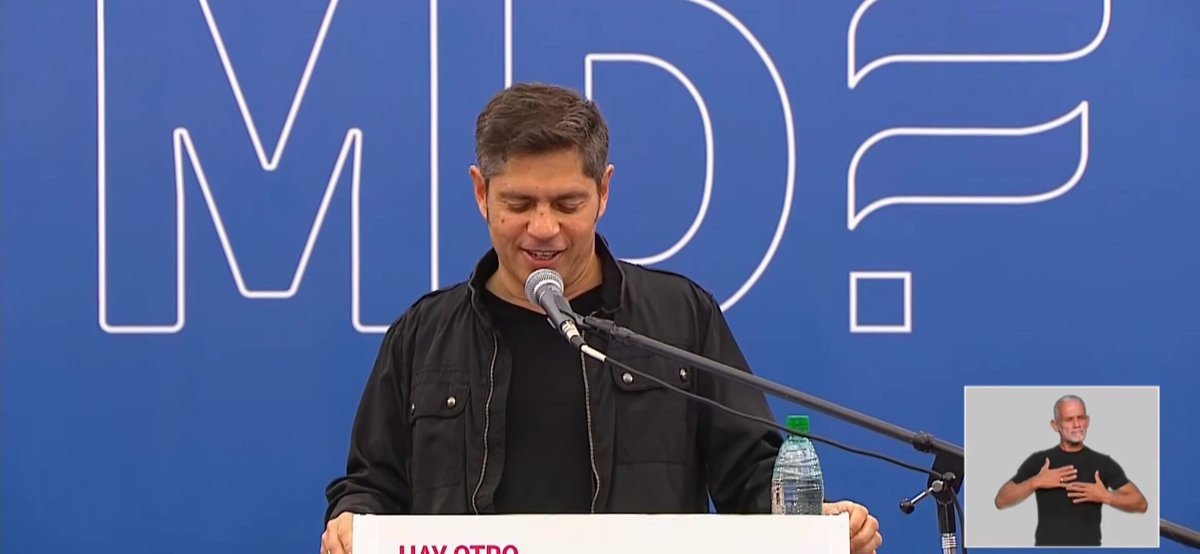 "Muchos pensaban que Vidal era imbatible, de la misma manera enfrentamos este mismo desafío con las mismas convicciones". Axel Kicillof candidato a Presidente.