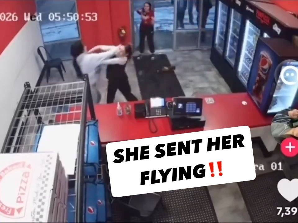 Three Girls Tried To Jump A MMA Girl At Her Workplace And She Absolutely Destroys Them. #mma #combatsports