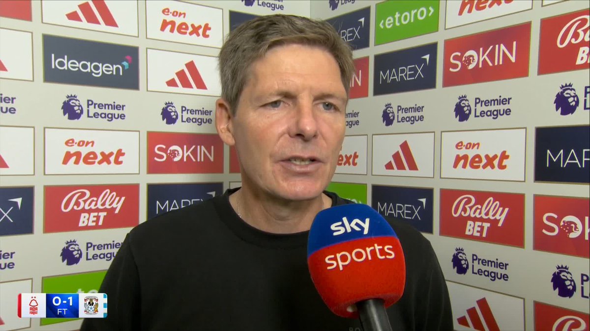 "This is a process" Nottingham Forest boss Oliver Glasner reacts after loss to Coventry 🗣️