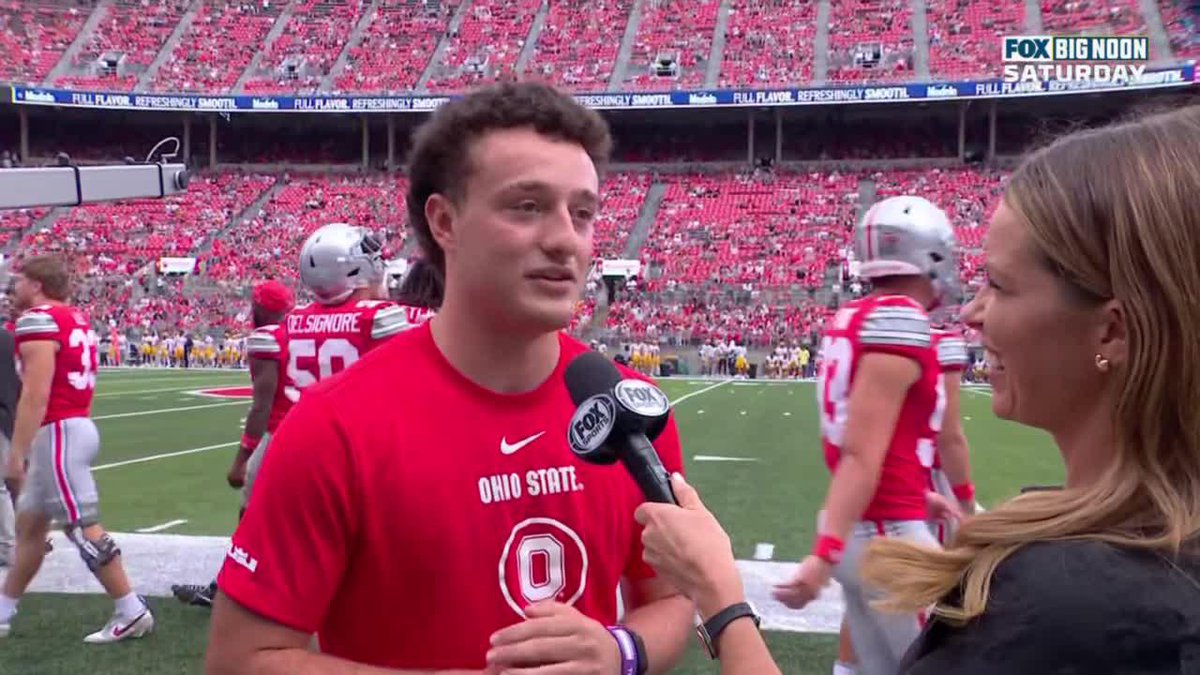"I'm super-excited. Northwestern's awesome." Northwestern Football QB commit R.J. Day, Ryan Day's son, talks about his future plans 👇