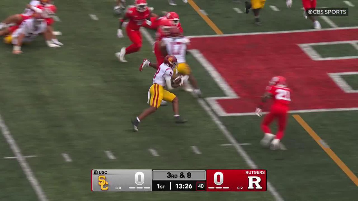 King Miller with a HUGE gain for the Trojans USC Football ✌️