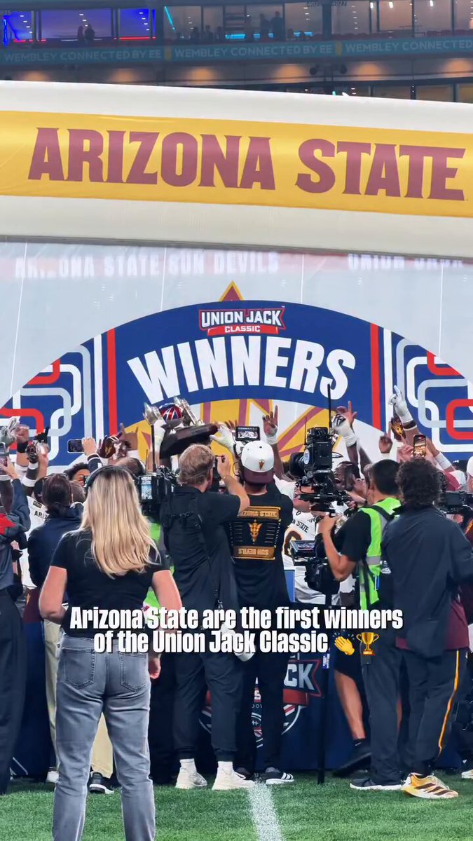 Congratulations, Arizona State Sun Devils - unionjackclassic winners 🏆🏈🇬🇧