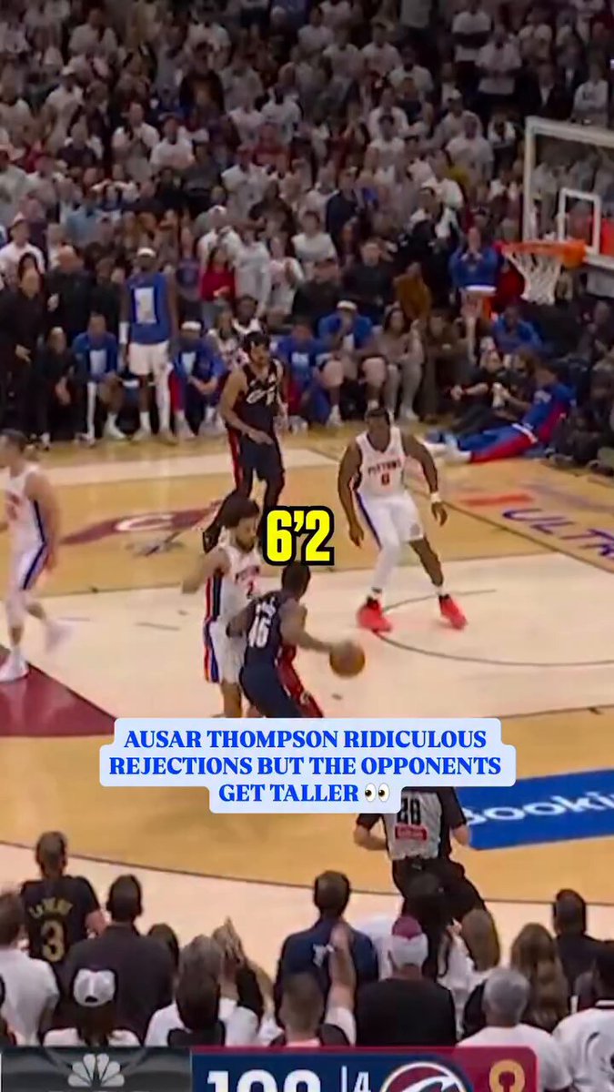 The Pistons can expect more UNREAL defensive plays from Ausar Thompson after he agreed to a 5-year, $155M extension. 🔥