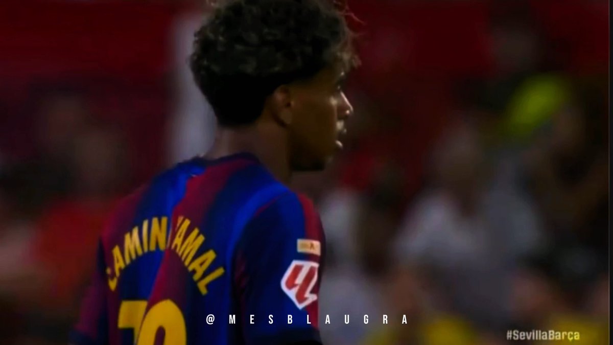 Lamine Yamal vs Sevilla 90 minutes, 2 assists #LamineBalonDeOro ๐