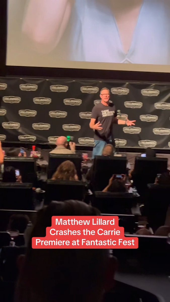 Matthew Lillard just crashed the #Carrie premiere at #FantasticFest!