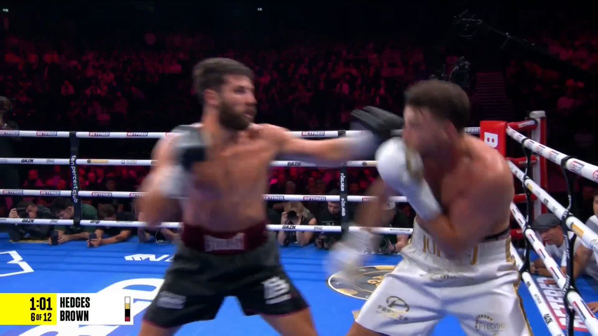 BROWN STOPS HEDGES TO THE BODY 😯 NEW BRITISH CHAMPION 🇬🇧👑 #HedgesBrown