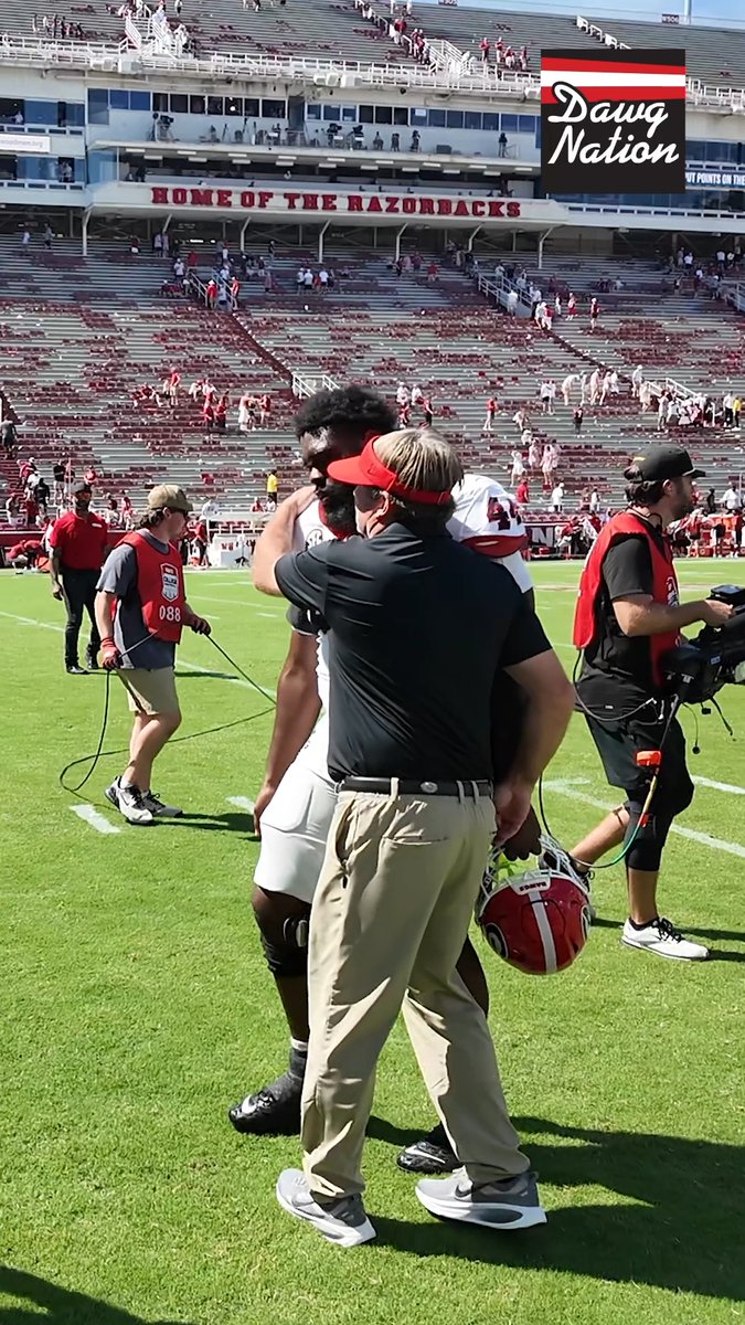 Georgia's 45-17 win over Arkansas marked the team's first road SEC win of the season. When asked about his thoughts on the team, Kirby said, "I am proud of this team, I am excited about this team. We got a lot we can get better at, but, man, they buy into it." #GoDawgs