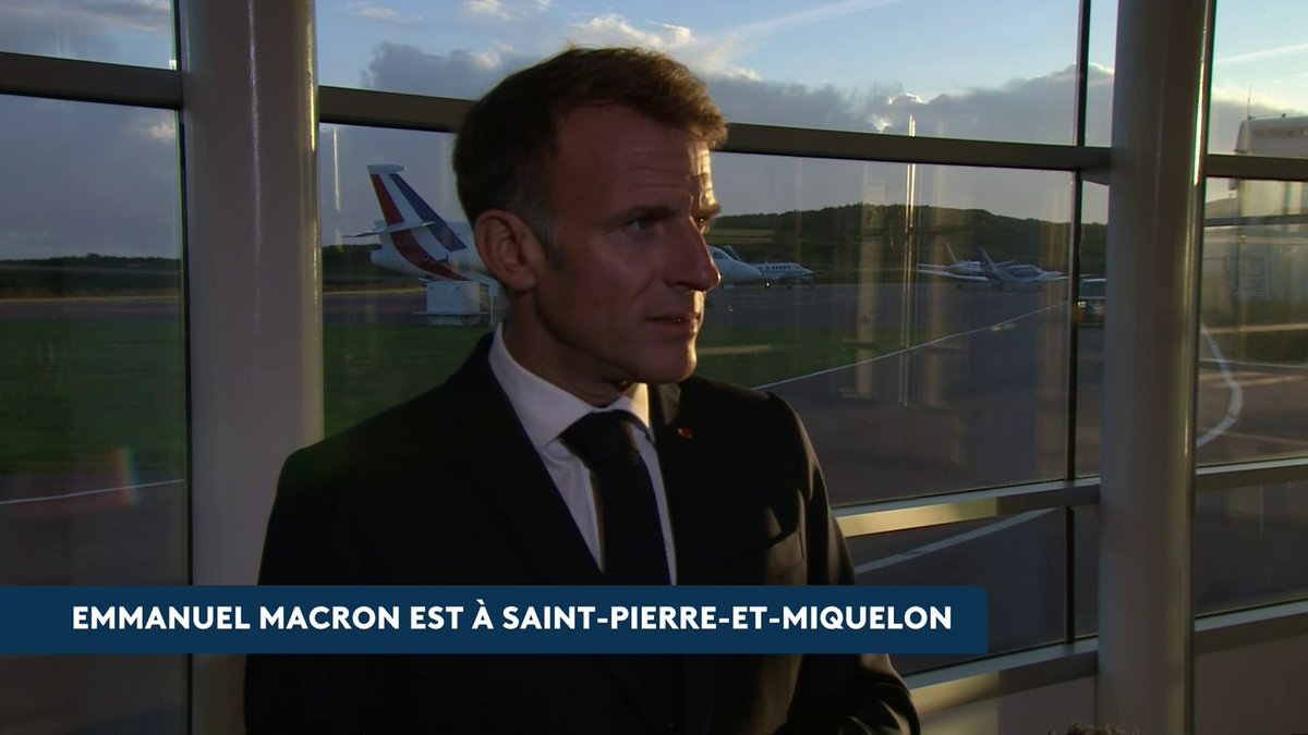 🔴 DIRECT. Emmanuel Macron s'exprime depuis Saint-Pierre-et-Miquelon : "C'est un territoire français, un territoire attaché à la France et fier d'être français", affirme-t-il après les propos de Donald Trump. "Il n'y a pas de débat, ni de discussion, c'est une évidence." #Canal16
