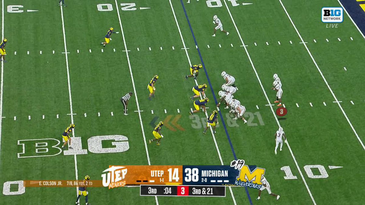JONAH LEA'EA PICK SIX 😱 📺: Big Ten Network
