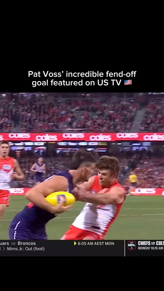 The prancing pony has gone GLOBAL 🌎 Pat Voss' preliminary final goal made it into ESPN SportsCenter's top 10 plays of the day #SCTop10. (via: SportsCenter)