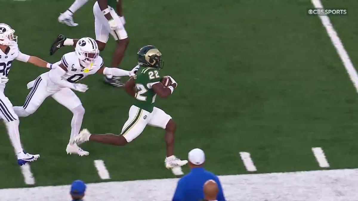 Cedric Ross breaks free down the sideline for Colorado State Football 💨💨