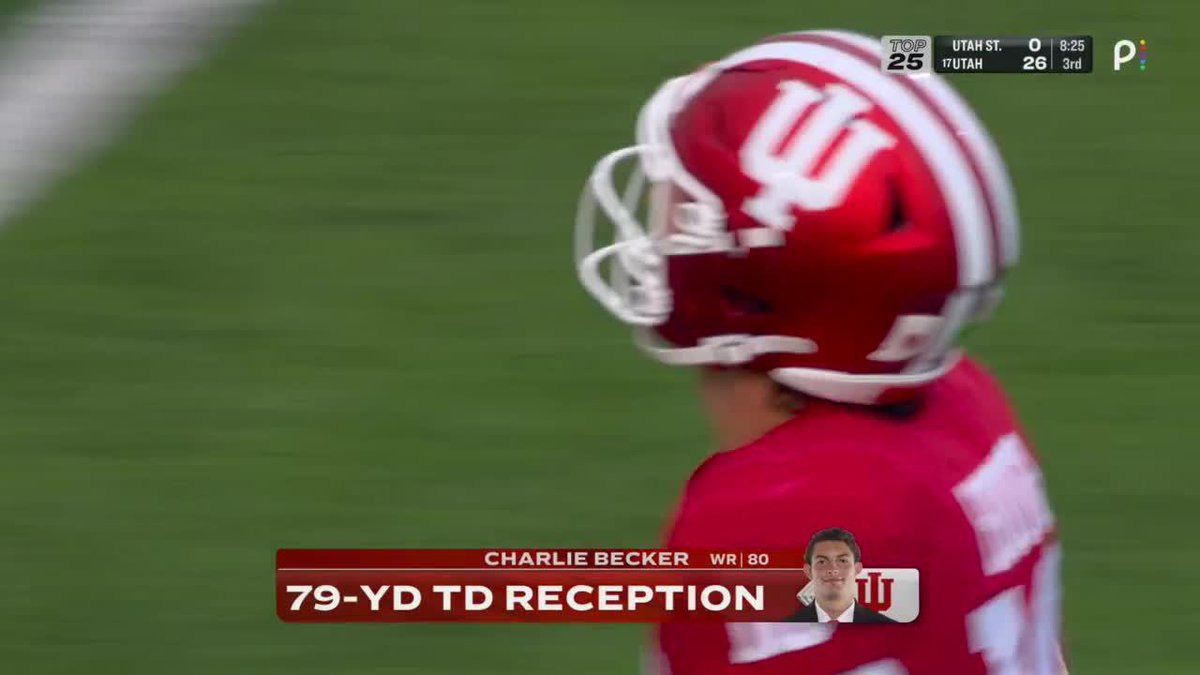 Name to remember: Charlie Becker — a sneaky athletic little slot WR out of Indiana. Crafty route runner, deceptively fast, high-motor blue collar lunch pail gym rat. Could see him going Round 3 next year.