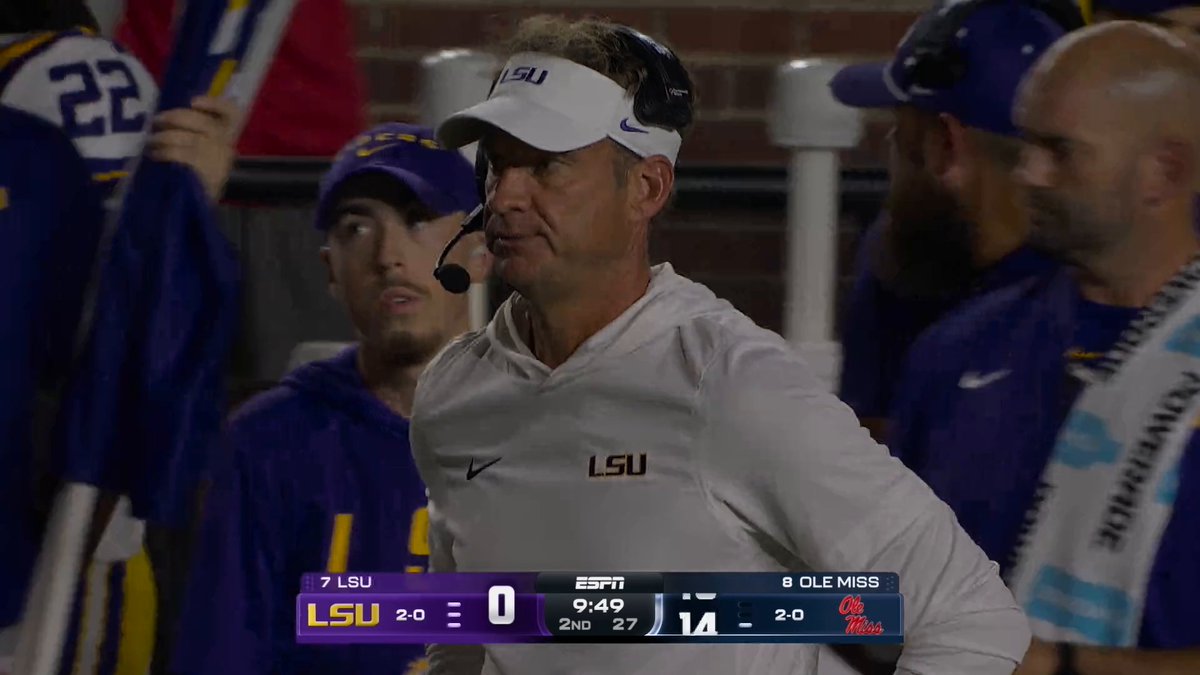OLE MISS HAS SCORED THE FIRST 17 AGAINST LSU 😳 The crowd in Oxford is feeling it 😤