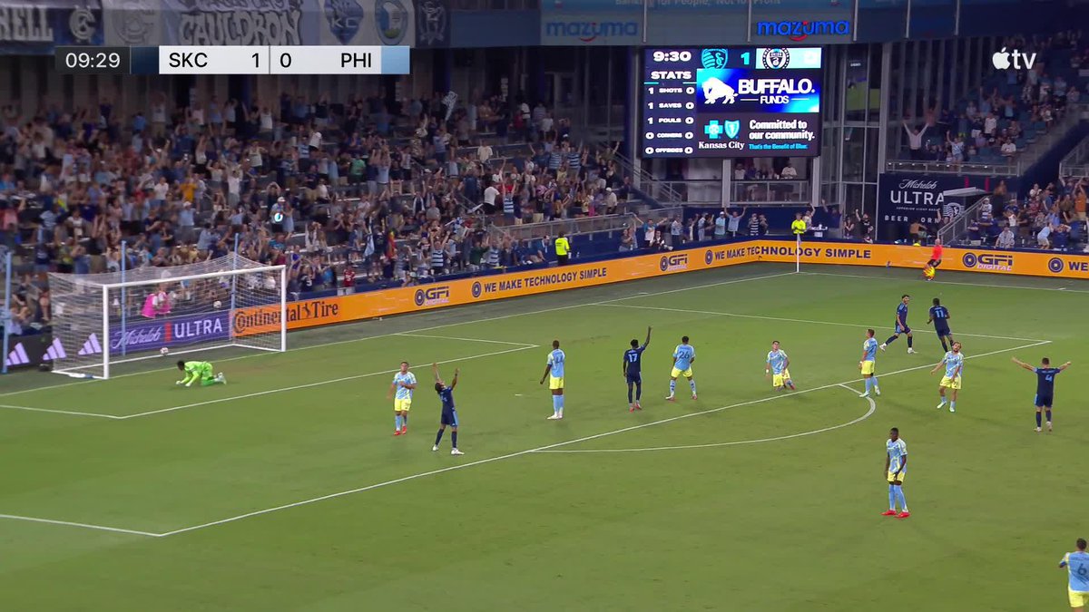 GUESS. WHO. André Luiz scores his second goal inside ten minutes! 📺 Apple TV: