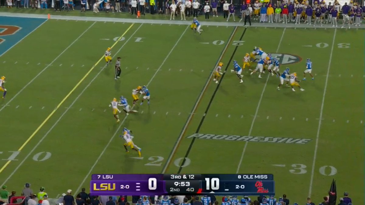 OLE MISS STRIKES AGAIN 😳🔥 17-0 LEAD OVER LSU IN THE 2ND (Via Ole Miss Football)
