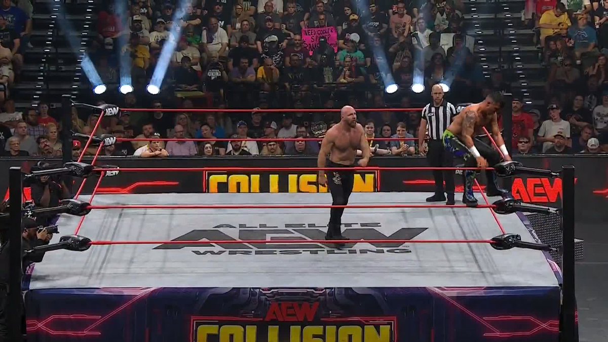 .Zachary Wentz isn't backing down from the AEW Continental Champion in this Eliminator Match! Watch #AEWCollision LIVE NATIONWIDE on TNT &amp; HBO Max