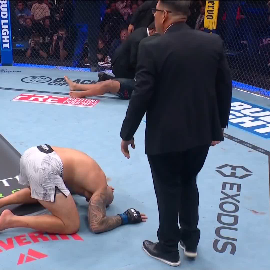 QUE NOCAUTE! Veja como foi a vitória de Sean Sharaf no #CryptoCom #UFC331! [ Ao vivo agora no @ParamountPlusEsportes ]