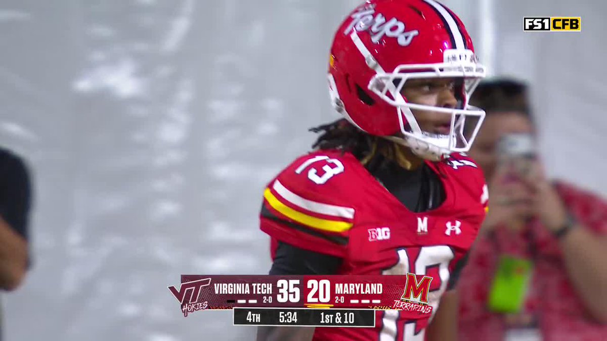Another one for Maryland Football's Chris Durr Jr. ‼️ Watch on FS1