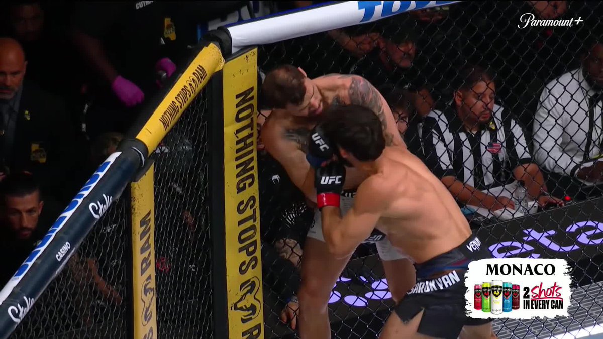 NASTY. ELBOW. OUT. COLD. 📺 #UFC331 on Paramount+