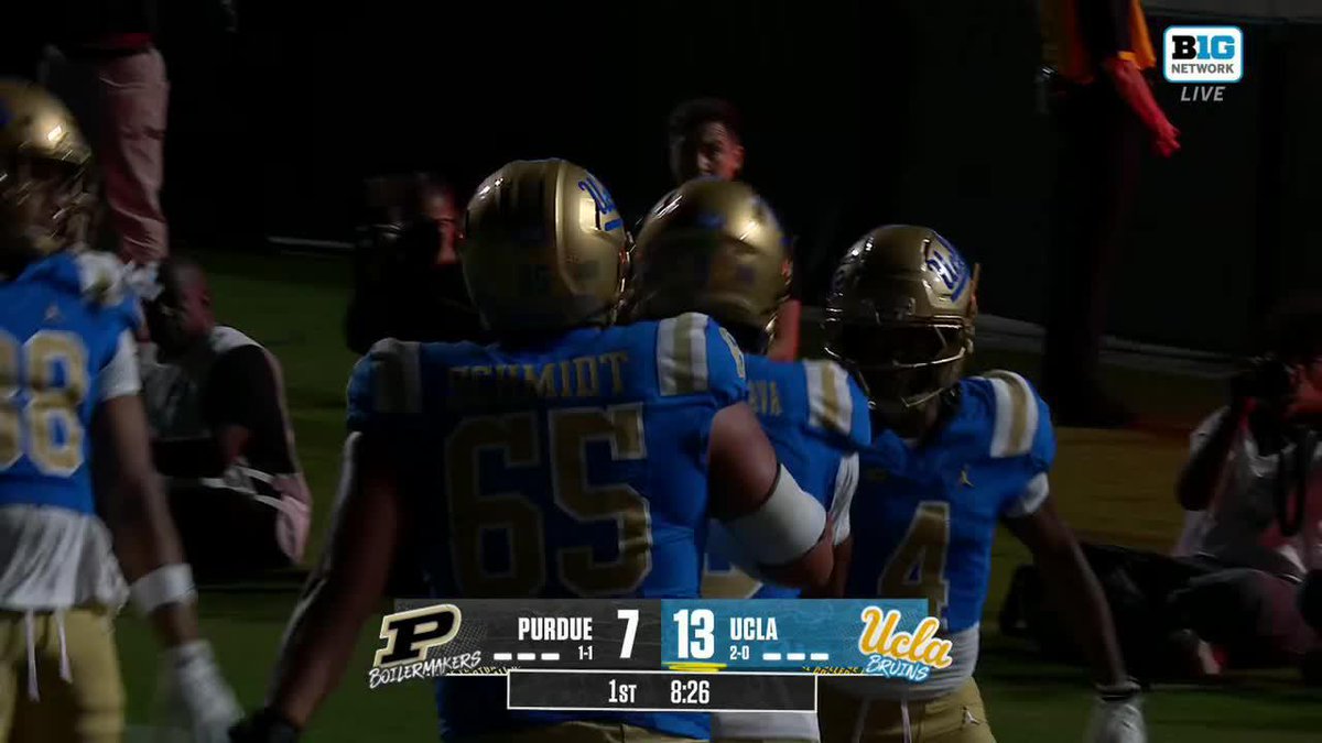 Semaj Morgan puts UCLA Football back in front with his second TD of the night 🤩 Watch on Big Ten Network