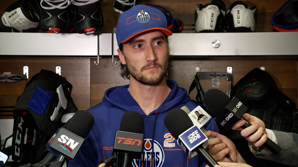 "It was nice to get a goal, but it was nice to get the legs moving & get back up to pace. It was a good, well-rounded team effort." Alex Formenton speaks after scoring for the #Oilers in a 5-2 victory over Winnipeg. Enterprise | #LetsGoOilers