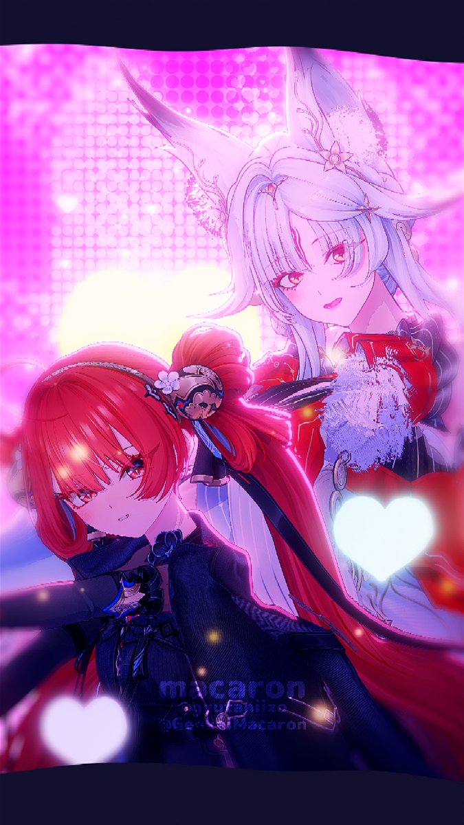 ꙳⋆✡︎📢 動画up .ᐟ.ᐟ🌟 ★━━━━－－－－ 🦊心（シン） 鎖暝（サメイ）🌂／The Bass【鳴潮/MMD/WutheringWaves】 ★━－－－－ 2人くるの楽しみすぎる＞ ̫＜❤️🖤 #鳴潮 #WutheringWaves