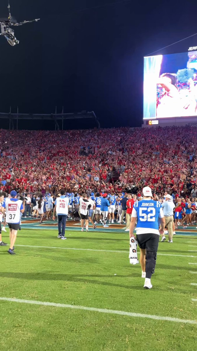 Ole Miss blasted “Callin’ Baton Rouge” over the loudspeakers, and then the band played Neck after beating LSU and Lane Kiffin.