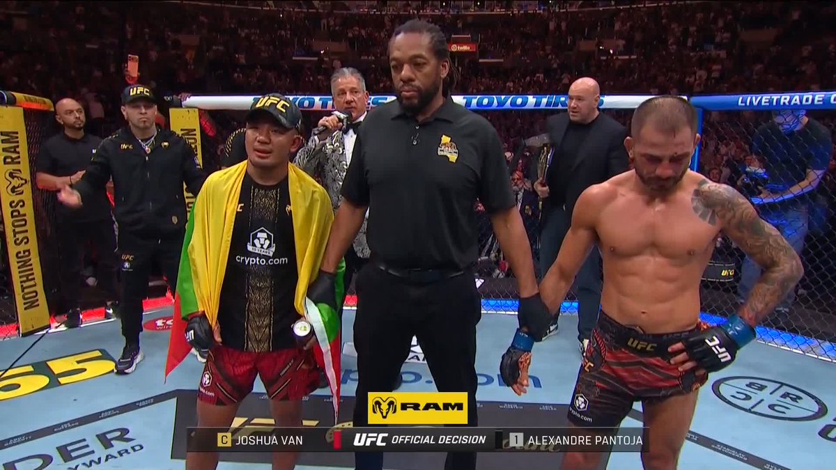 JOSHUA VAN DEFEATS ALEXANDRE PANTOJA BY UNANIMOUS DECISION (49-46, 49-47, 50-45) AND STILL! 🏆 #UFC311