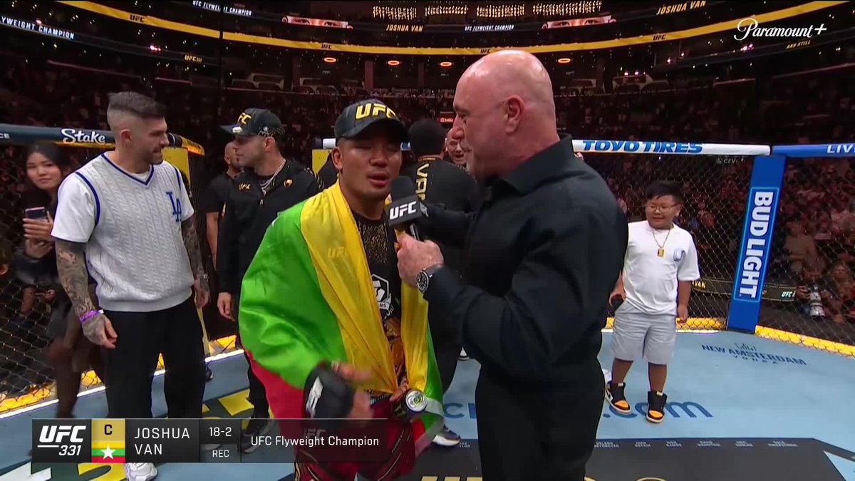 Joshua Van sending shots at Joe Rogan after beating Alexandre Pantoja 👀 "A lot of people would say that was an accidental win the first time. Doubt me now." #UFC331