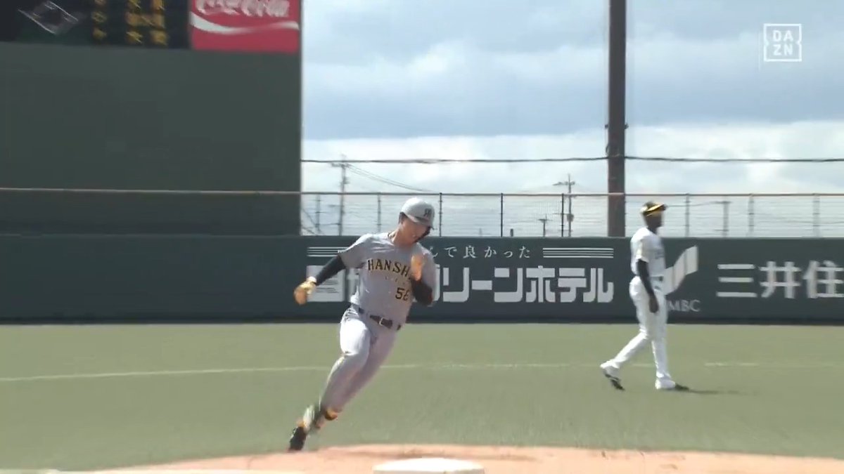 速すぎる 全力疾走でベース一周 百﨑蒼生 ファーム第5号ホームラン ⚾️ソフトバンク×阪神（ファーム） #阪神タイガース #だったらDAZN