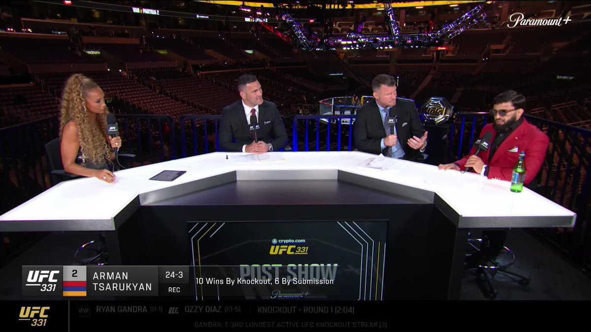 Arman Tsarukyan felt extra pressure to get the finish tonight to secure a title shot 📺 Paramount+