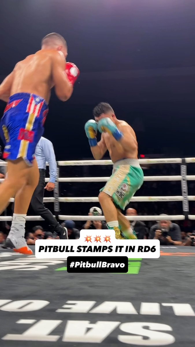 Por cierto, el Pitbull Cruz volvió a noquear y a ganar. Qué bueno es el cabrón.