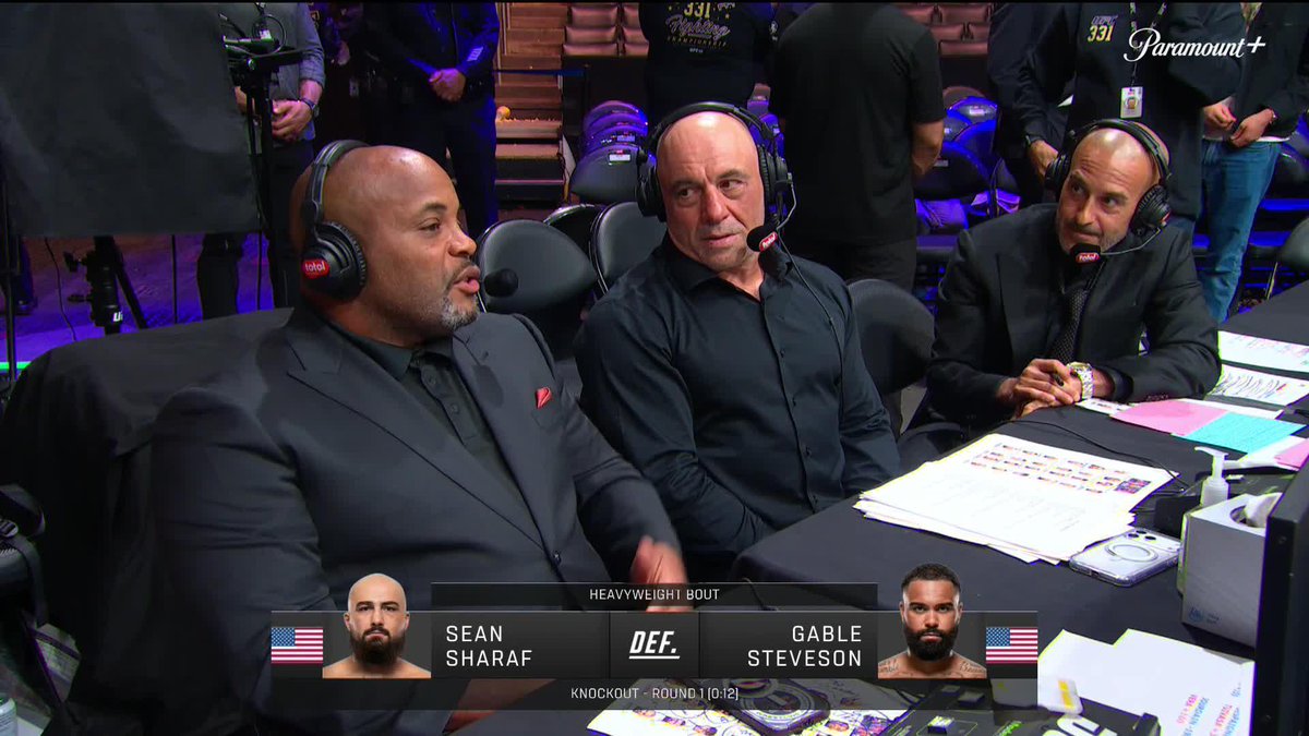 Daniel Cormier criticized "ungrateful loser" Gable Steveson for leaving the cage after his loss: "You let that man get his hand raised, and you stand there no matter how you feel. You cannot be a great winner, but then an ungrateful loser." 😬 #UFC331