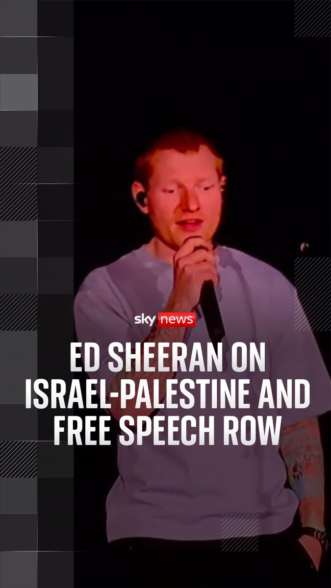 Ed Sheeran has apologised to fans for making "mistakes", as he opened a solo show in Philadelphia. The singer responded to the fallout over rapper Macklemore being dropped from the tour for making pro-Palestinian remarks on stage earlier in September. Watch his statement ⬇️