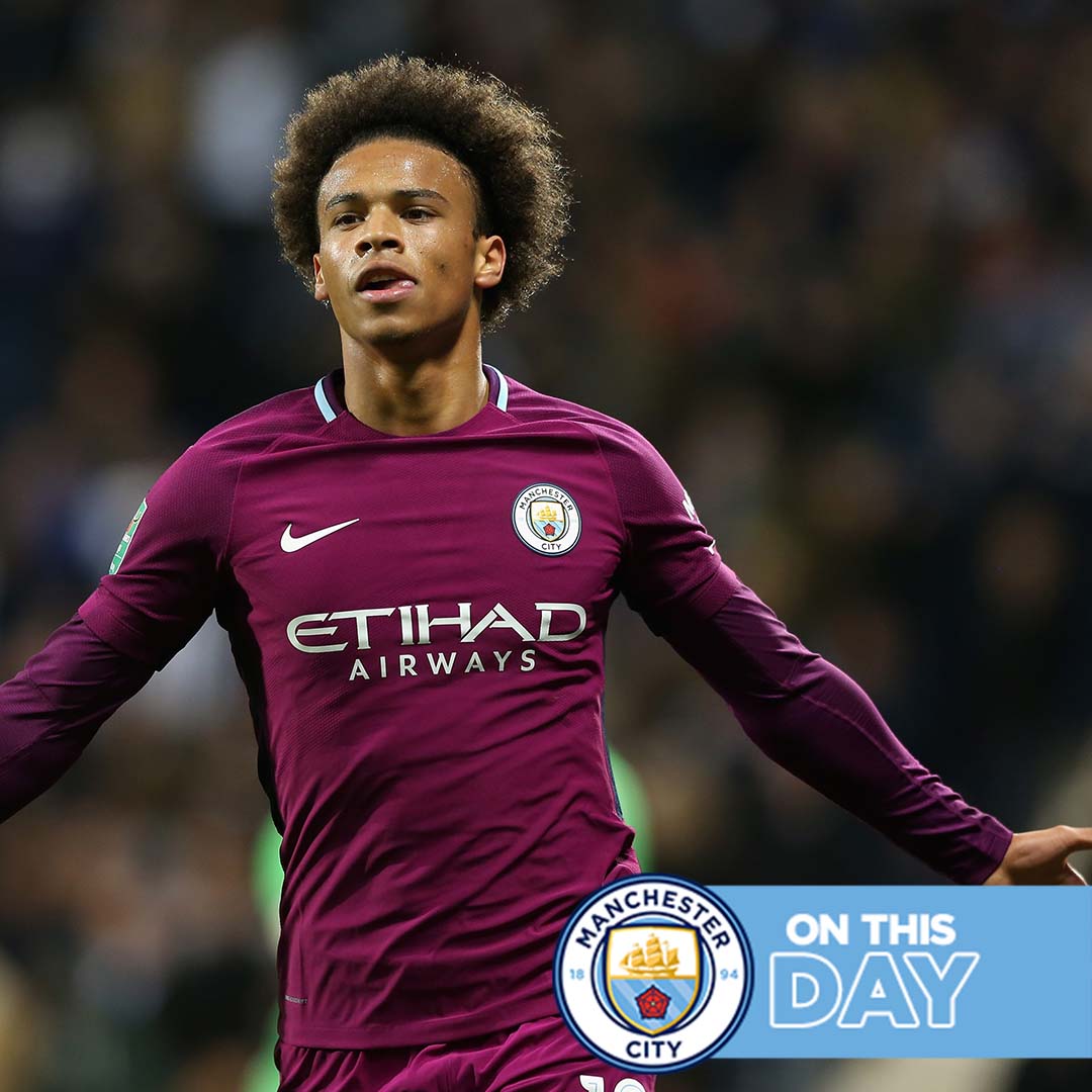 #OnThisDay: West Brom 1-2 #ManCity [2017] ⚽️ [72'] Claudio Yacob - ⚽️ [3', 77'] Leroy Sané