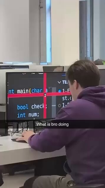 Bro’s coding in 4k