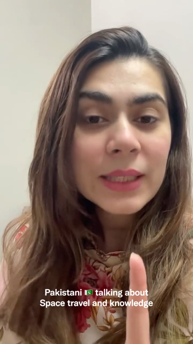A Pakistani woman starts talking about space exploration, then turns to hostility toward Jews and Hindus. Imagine putting that energy into discovery instead of prejudice. 🇵🇰