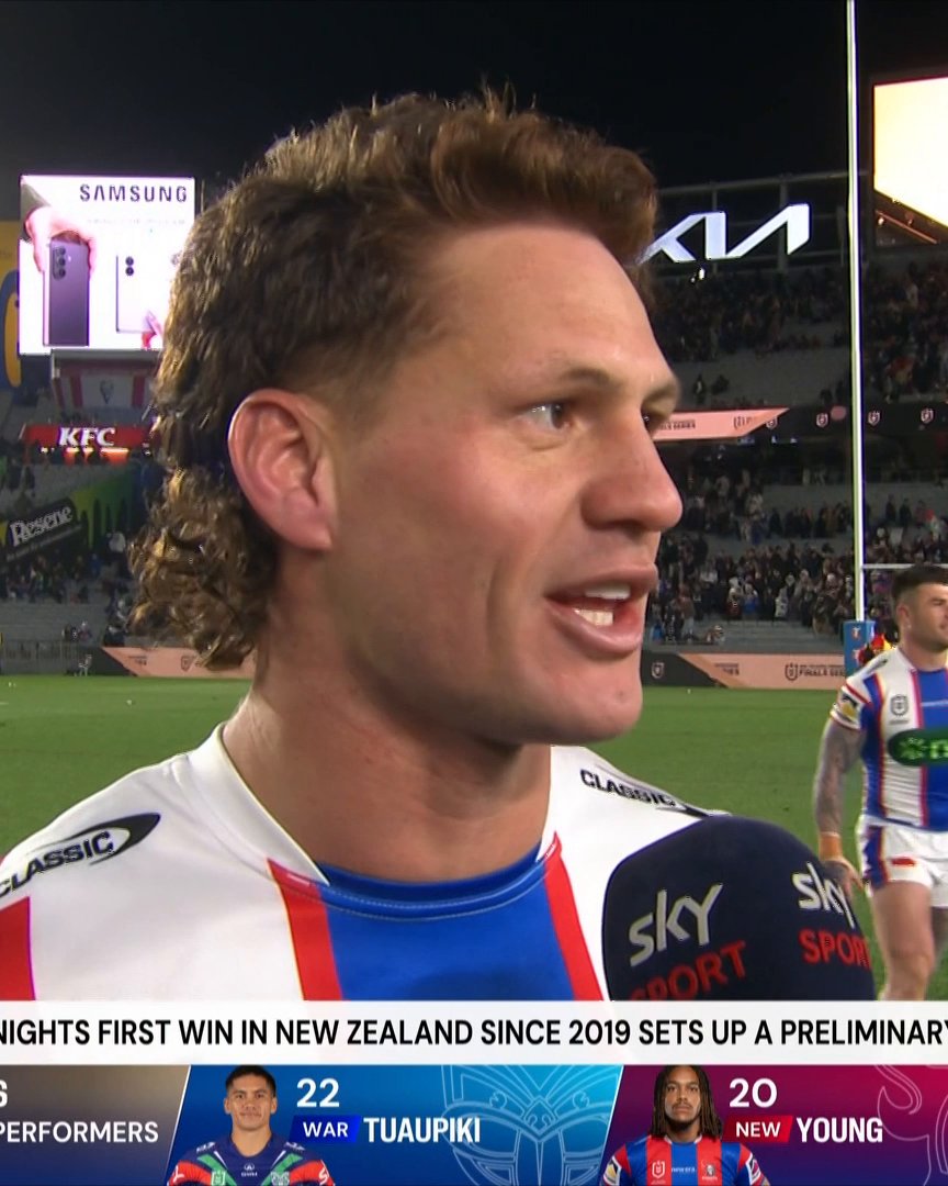 Hear from Kalyn Ponga after the Knights overcame the Warriors! ๐ฃ #NRLFinals