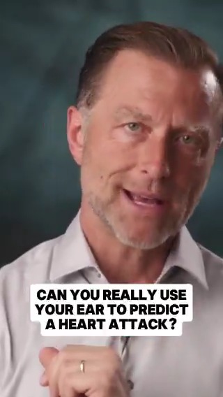 Did you know that you could use your ear to predict a heart attack? Share this with someone it could help. Dr. Eric Berg, DC, not MD; information only