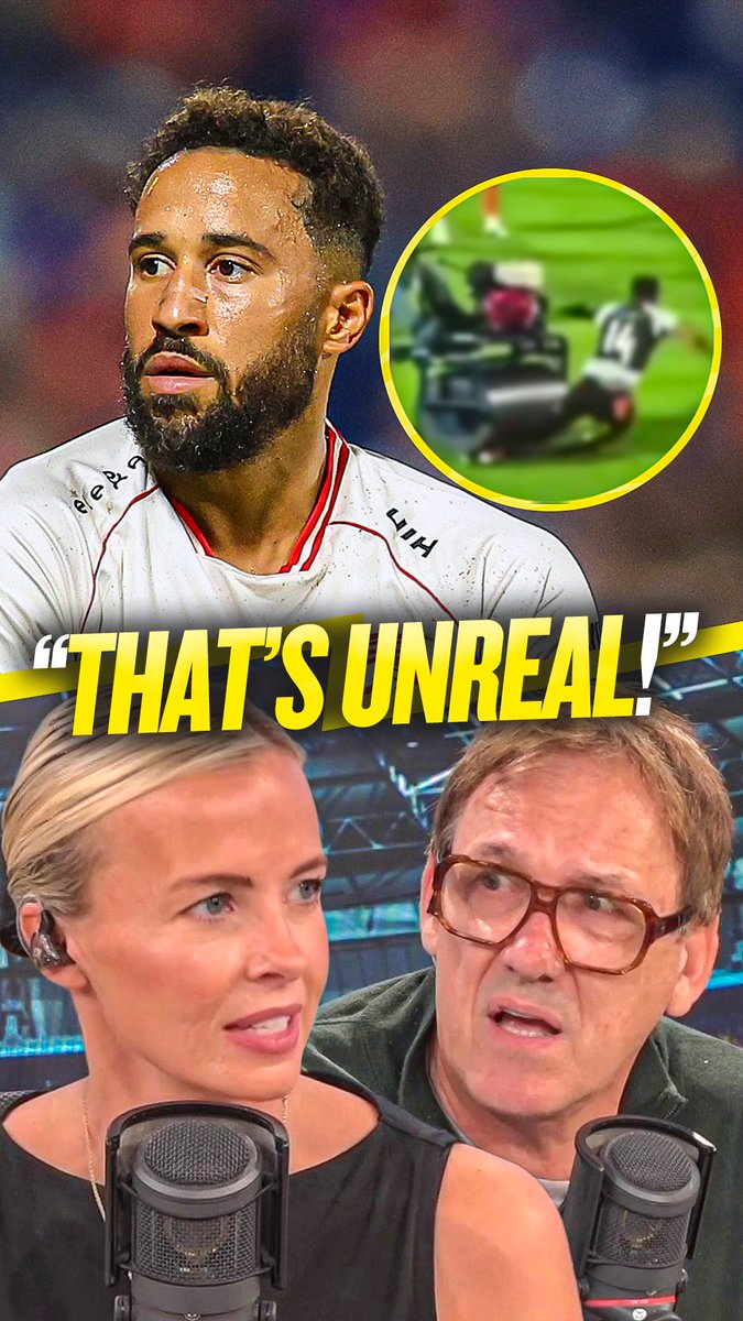 👀 "He literally gets flattened!" 🤞 "He's lucky he's okay!" How has Andros Townsend left unscathed? 😱