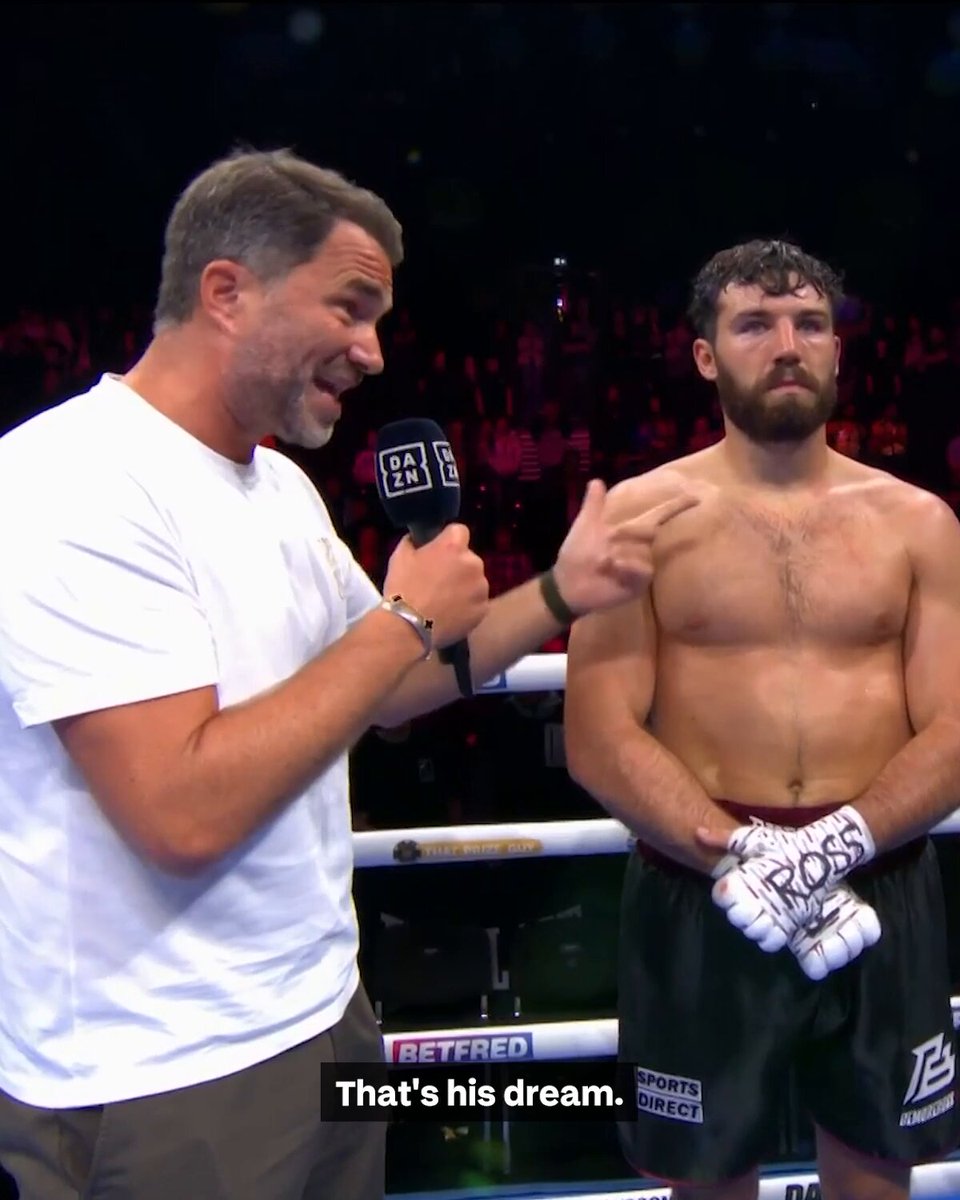Get behind the Old Trafford Pat Brown train 🚂 Eddie Hearn #HedgesBrown