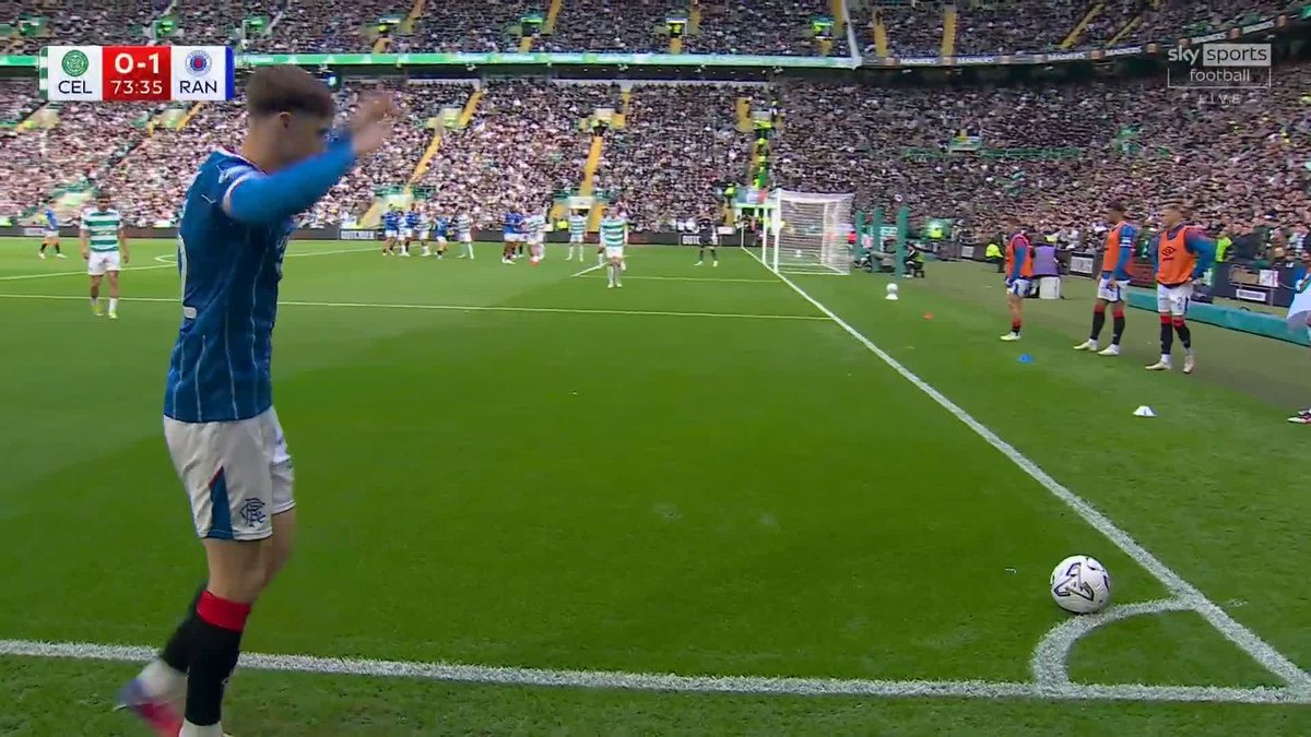 ❌ Olwethu Makhanya with a brilliant strike for Rangers, but it’s disallowed for handball ⤵️