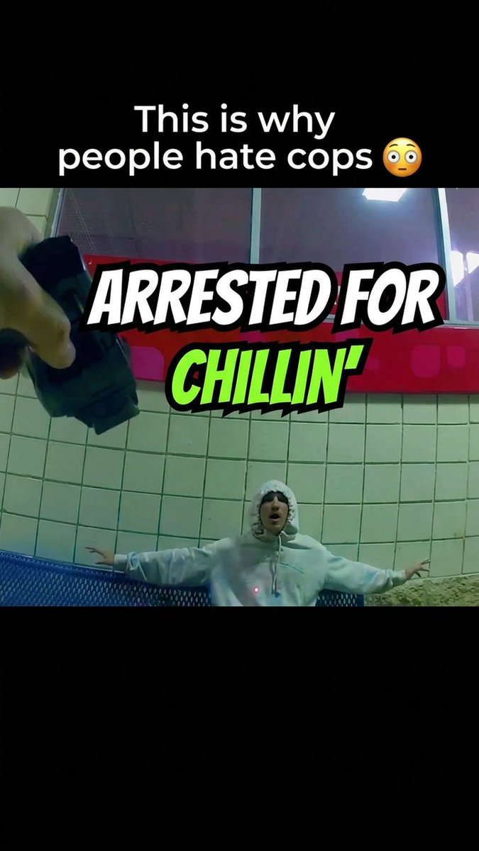 Bro Got Arrested For Chillin' Like A Villain 😳 A CVS worker waiting for his Lyft after a long shift encounters an unhinged corrupt cop. #cops #police #bodycam