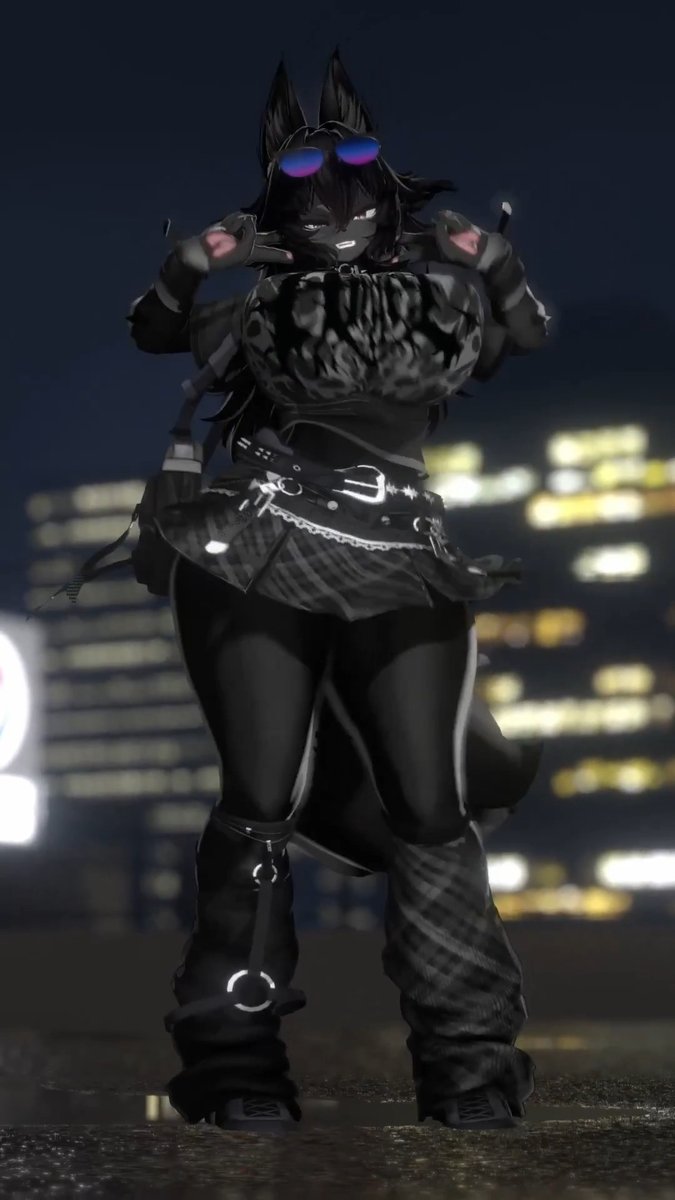 ウェークエンド✨ 屋上🏢ギャル⤴️ 踊ウルフ🐺🖤💃