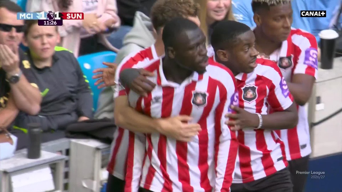 ⚽️🇫🇷 ENZO LE FÉE FAIT PARLER LE TALENT ET PERMET À SUNDERLAND D’ÉGALISER SUR LA PELOUSE DE CITY !!!! ❤️🤍 Brobbey 🇳🇱 vient conclure sur un caviar du Français. 🎥 CANAL+ Foot