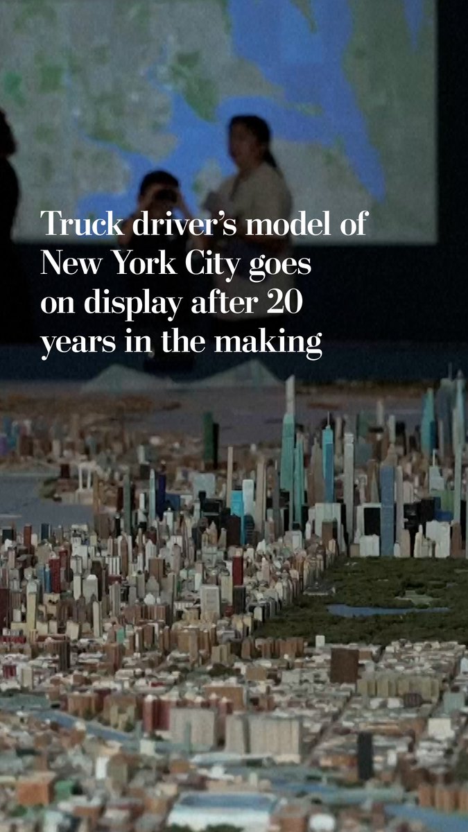 Truck driver Joe Macken spent more than two decades building a massive New York City model in his basement. The model features all five boroughs and more than 800,000 structures. After videos went viral on TikTok, the model was displayed at the Museum of the City of New York.